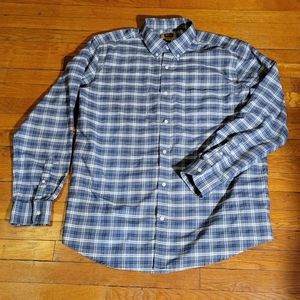 The Foundry Supply Co Button Down Plaid Men's XLT Shirt
